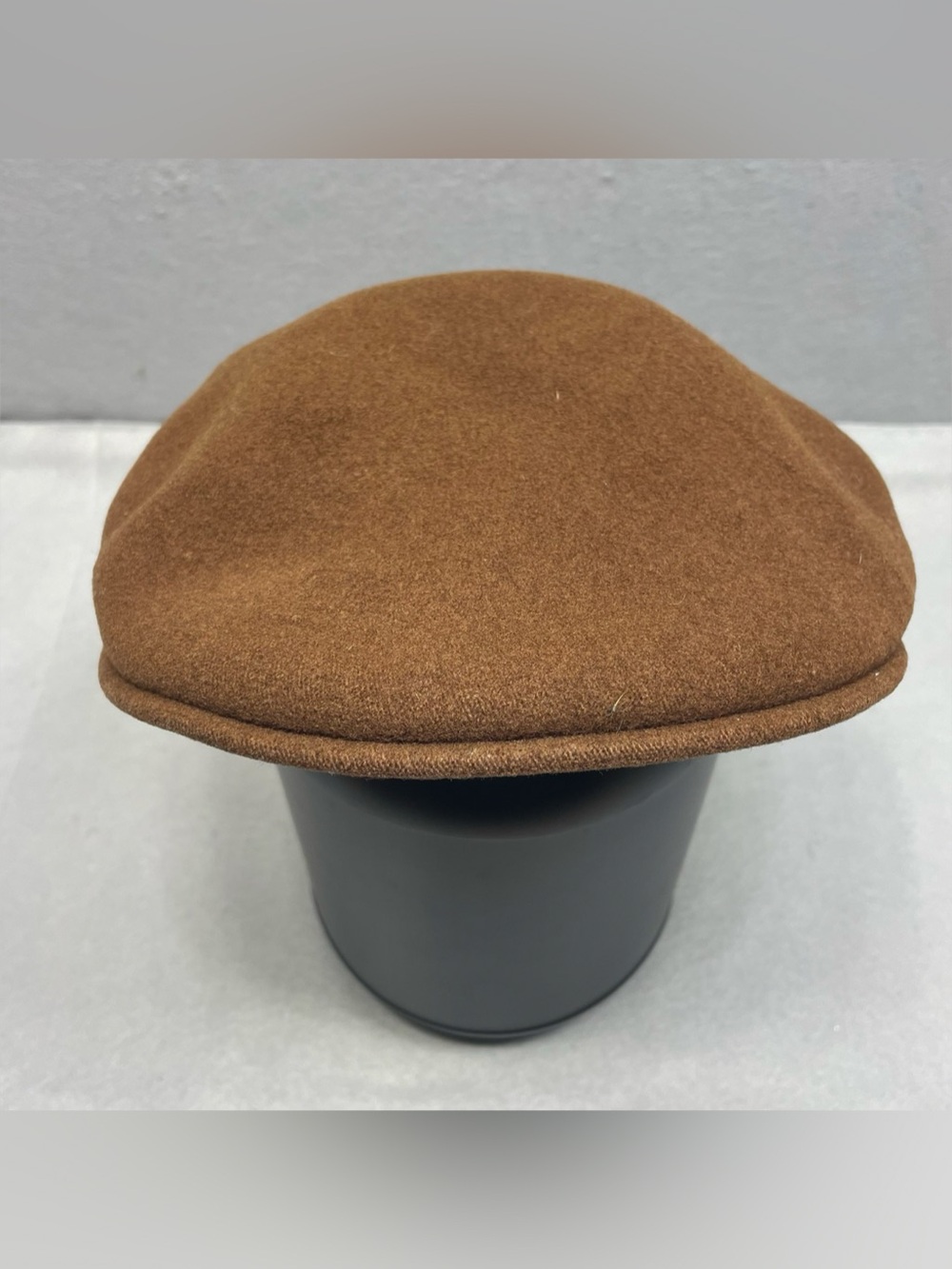 Kangol 504 Wool Flat Cap Brown XL Vintage England